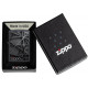 Zippo Black Abstract Design