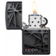 Zippo Black Abstract Design