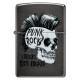 Zippo Grey Punk Rock