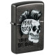 Zippo Grey Punk Rock