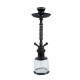 Shisha John 2 węże 47cm black