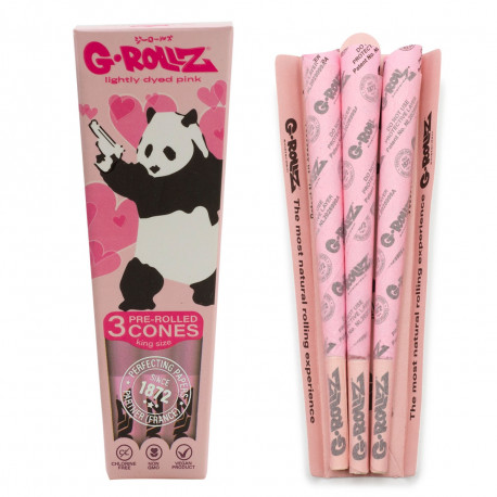 Bibułki Cones Banksy's Graffiti Panda Gunnin Pink