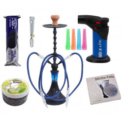 Pełny Zestaw Shisha Morgan 2 węże 70cm blue