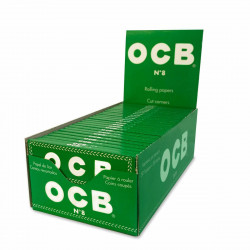 Bibułki OCB zielone box 50 szt