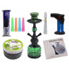 Zestaw Shisha Jacob 2 węże 33cm green