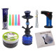 Zestaw Shisha Jacob 2 węże 33cm blue