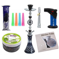 Shisha Jack 2 węże 57cm black