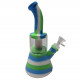 Bongo silikon filtracja Green Blue White 23cm