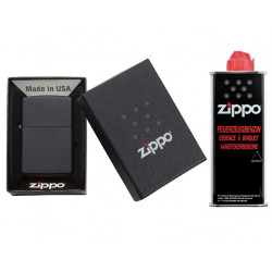 Zippo Black Matte plus Benzyna 125ml