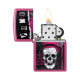 Zapalniczka Zippo benzynowa Pink Punk Skull