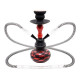 Shisha Malaga red 2 węże