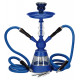 Shisha Fajka Espresso 2 węże Blue 38cm