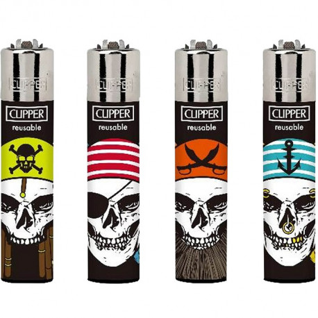 Zapalniczka Clipper Skulls mix 2